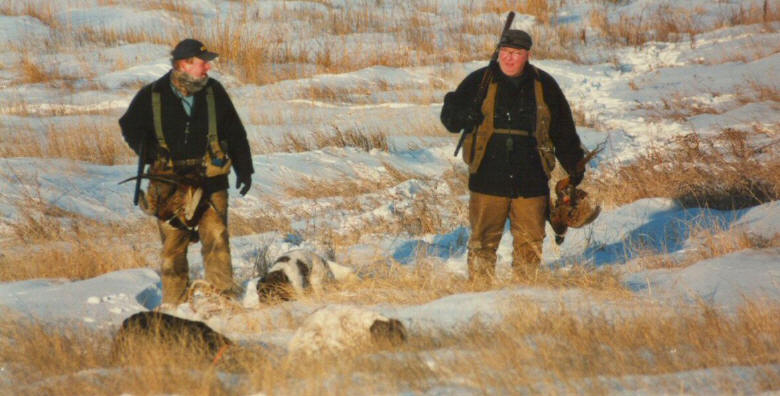 Enjoying a pheasant hunt 